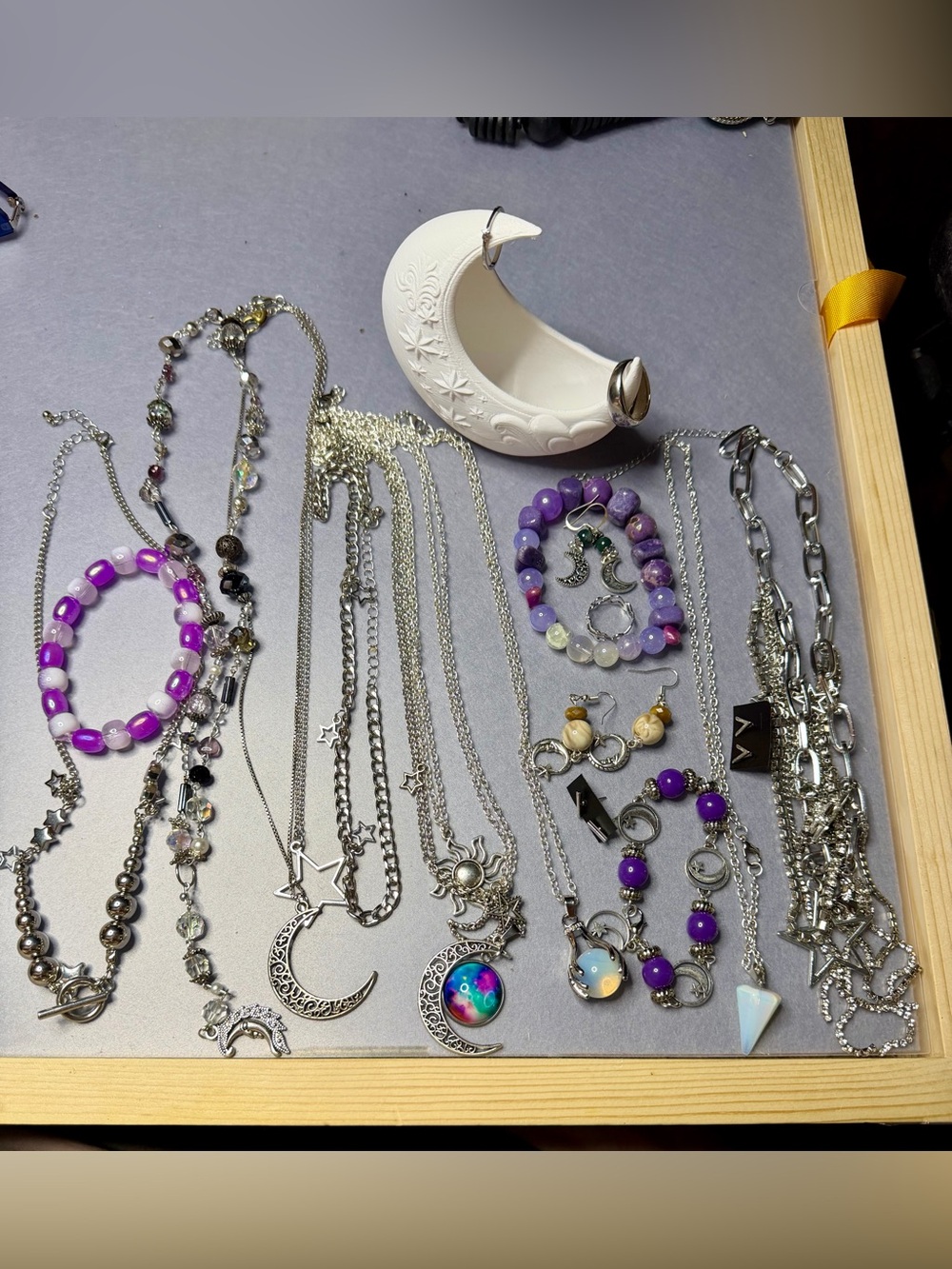 Silver-tone Celestial jewelry bundle